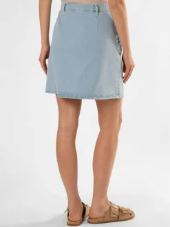 Msch Copenhagen Röcke*Damen Jeansrock - MSCHInan hellblau uni