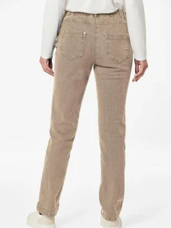 Goldner Jeans*Damen Jeansschlupfhose LOUISA - Klassische Jeansschlupfhose LOUISA beige uni