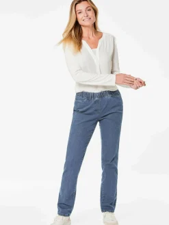 Goldner Jeans*Damen Jeansschlupfhose LOUISA - Klassische Jeansschlupfhose LOUISA hellblau uni