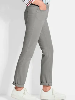 Goldner Jeans*Damen Jeansschlupfhose LOUISA - Klassische Jeansschlupfhose LOUISA hellgrau uni