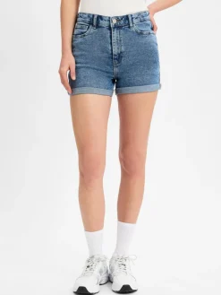 Noisy May Jeans*Damen Jeansshorts - NMMoni light stone uni