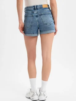 Noisy May Jeans*Damen Jeansshorts - NMMoni light stone uni