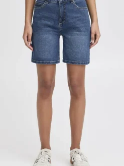 OXMO Jeans*Damen Jeansshorts - OXMIRA denim uni