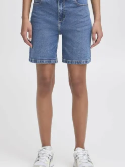 OXMO Jeans*Damen Jeansshorts - OXMIRA hellblau uni