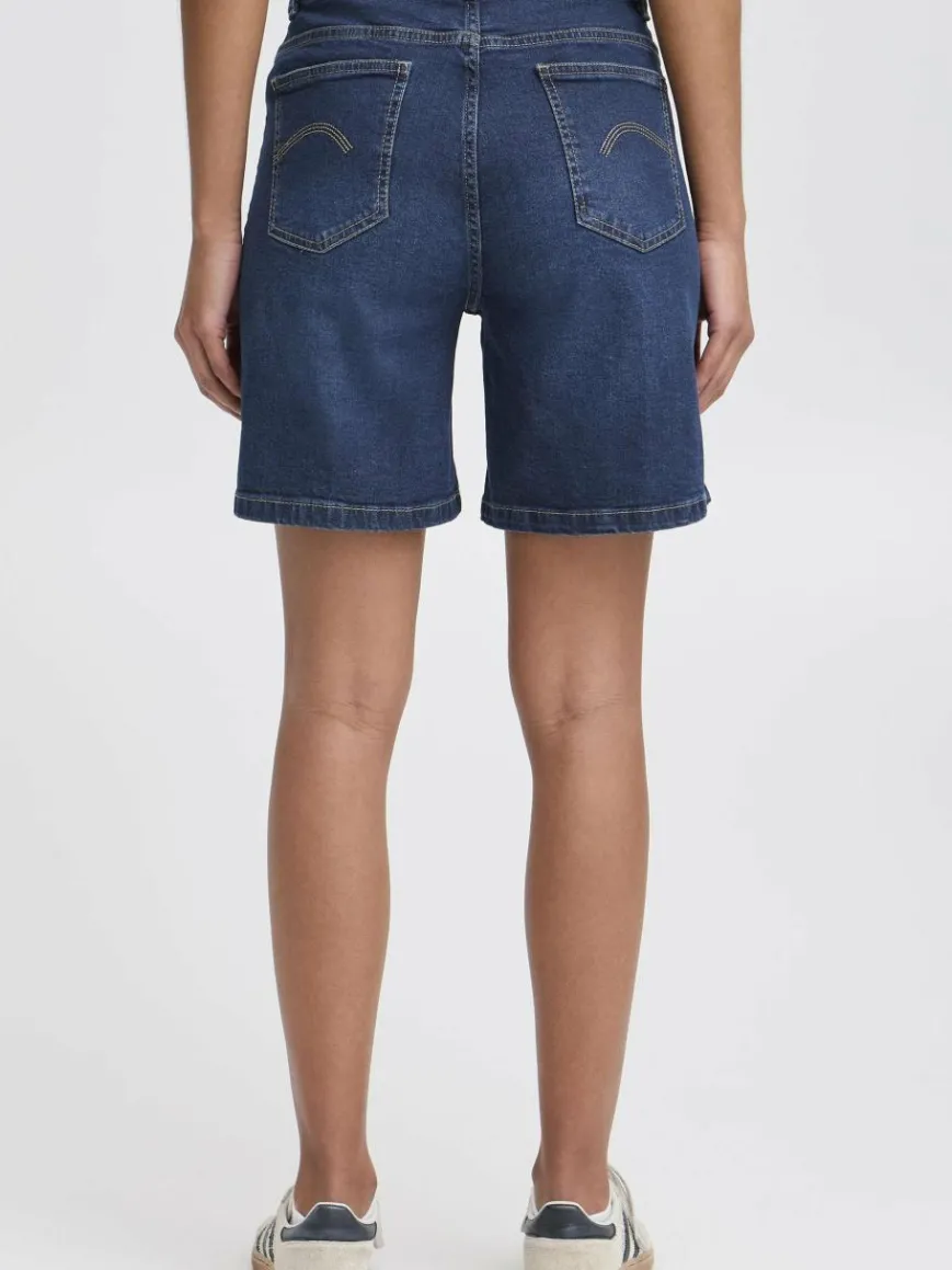 OXMO Jeans*Damen Jeansshorts - OXMIRA dark stone uni