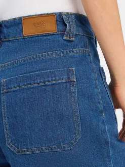 Y.A.S Jeans*Damen Jeans-Shorts - YASNema denim uni