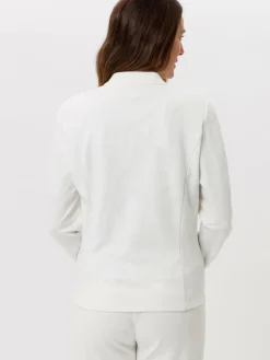 Frank Walder Blazer*Damen Jerseyblazer ecru weiß uni