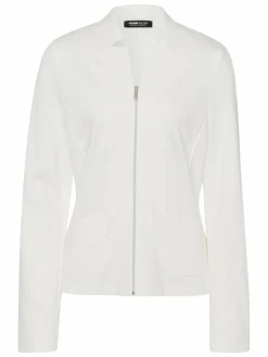 Frank Walder Blazer*Damen Jerseyblazer ecru weiß uni