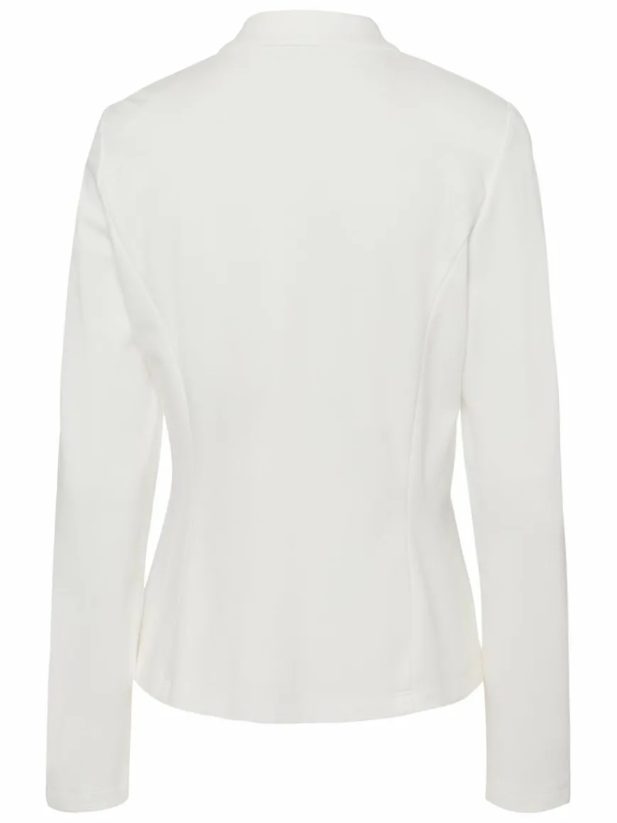 Frank Walder Blazer*Damen Jerseyblazer ecru weiß uni