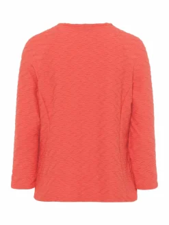 Frank Walder Blazer*Damen Jerseyjacke koralle rot uni