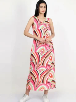 Vicci Germany Kleider*Damen Jerseykleid mehrfarbig bedruckt