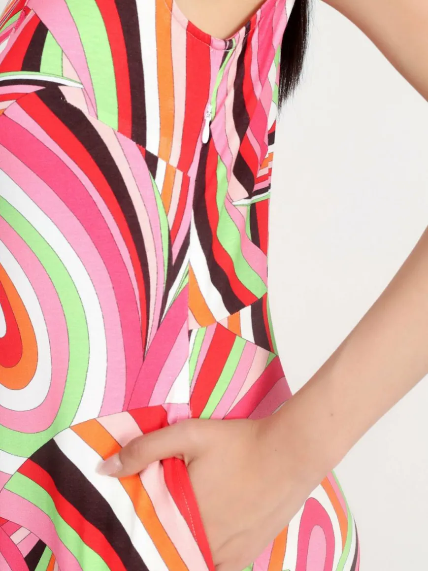 Vicci Germany Kleider*Damen Jerseykleid mehrfarbig bedruckt