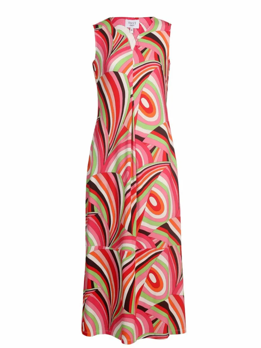 Vicci Germany Kleider*Damen Jerseykleid mehrfarbig bedruckt