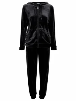 OXMO Sweatshirts & Sweatjacken*Damen Jogginganzug - OXMitta schwarz uni