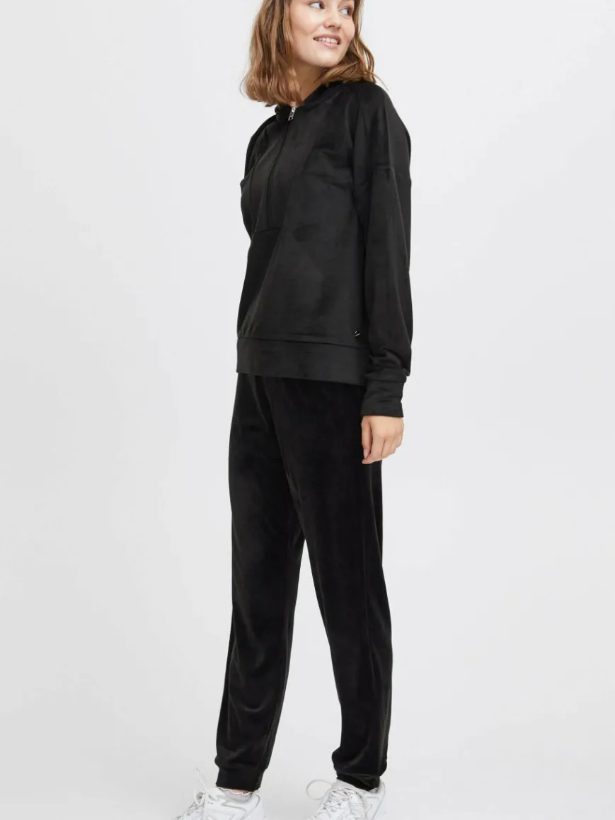 OXMO Sweatshirts & Sweatjacken*Damen Jogginganzug - OXMitty schwarz uni