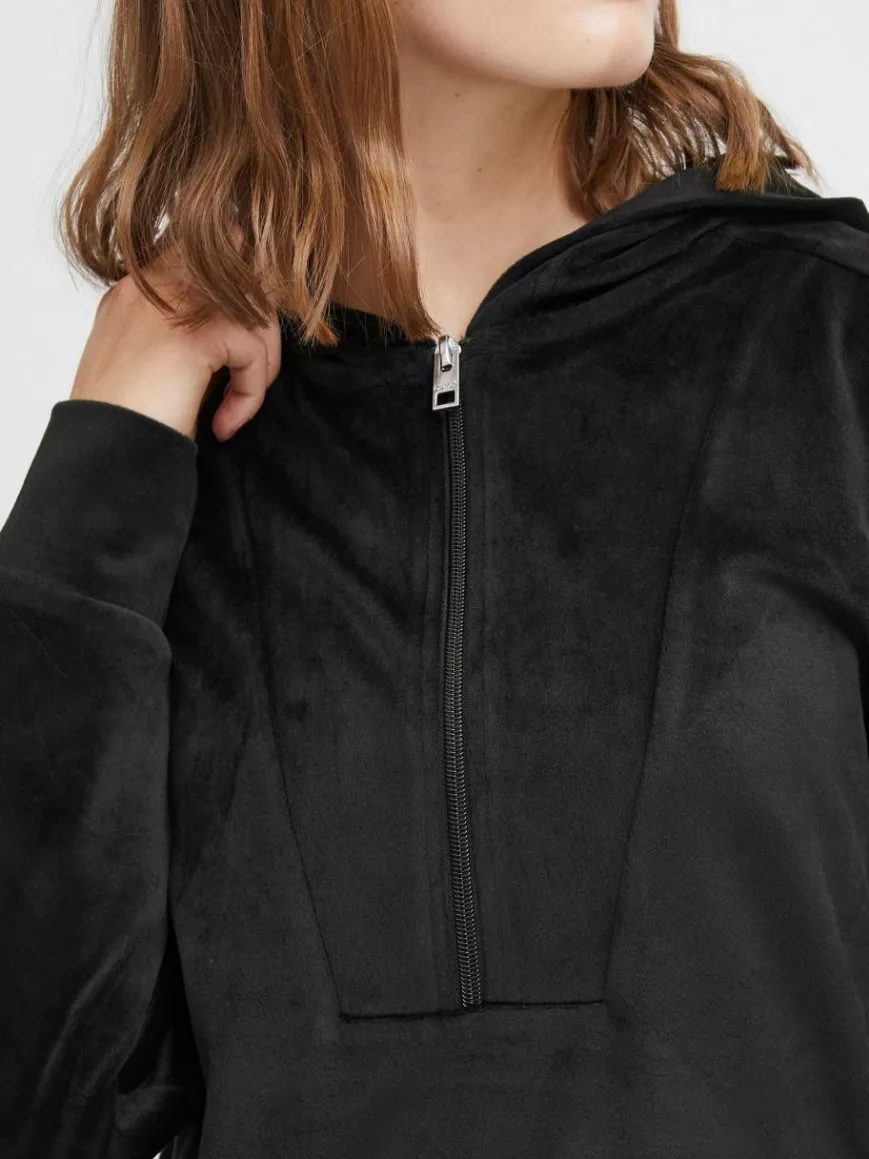 OXMO Sweatshirts & Sweatjacken*Damen Jogginganzug - OXMitty schwarz uni