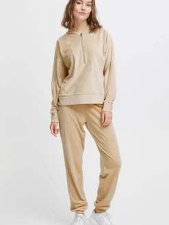 OXMO Sweatshirts & Sweatjacken*Damen Jogginganzug - OXMitty beige uni