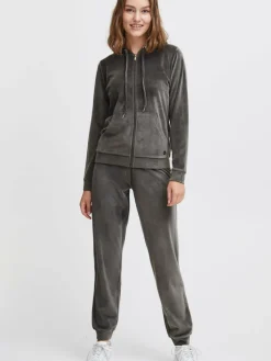 OXMO Sweatshirts & Sweatjacken*Damen Jogginganzug - OXMitta grau uni