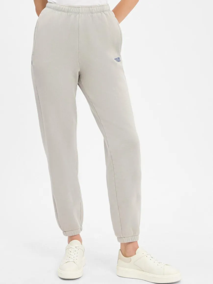 american vintage Hosen*Damen Jogginghose - Izubird hellgrau uni