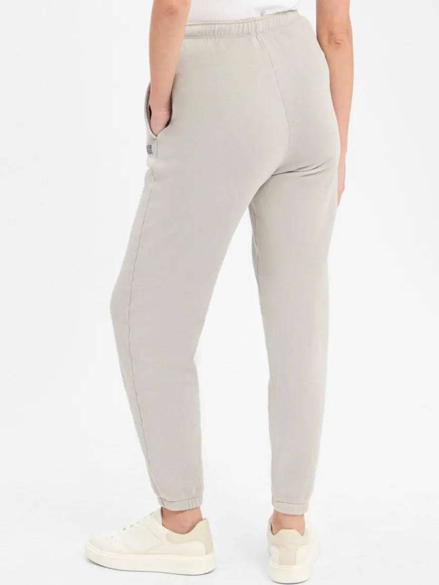 american vintage Hosen*Damen Jogginghose - Izubird hellgrau uni
