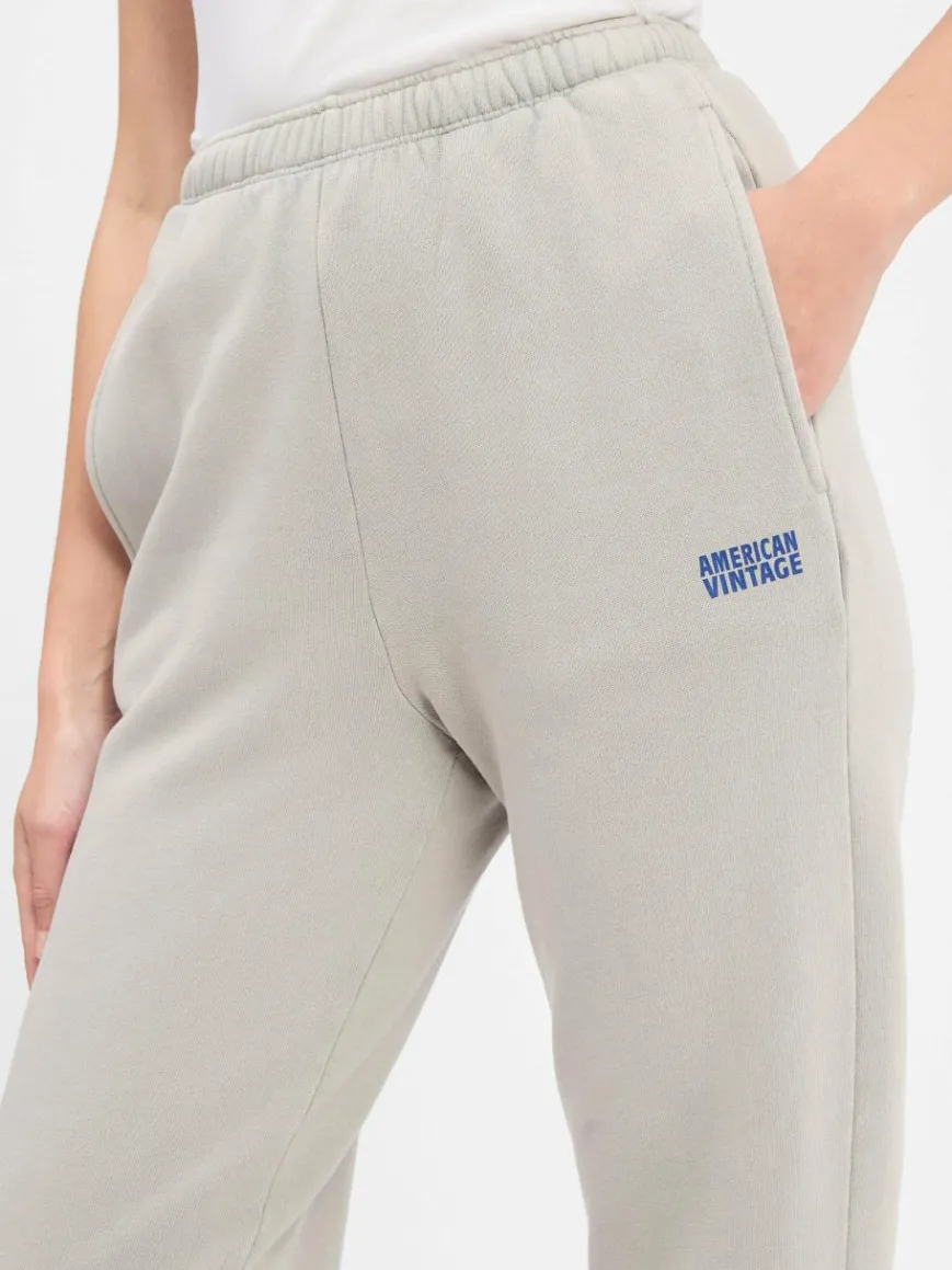 american vintage Hosen*Damen Jogginghose - Izubird hellgrau uni