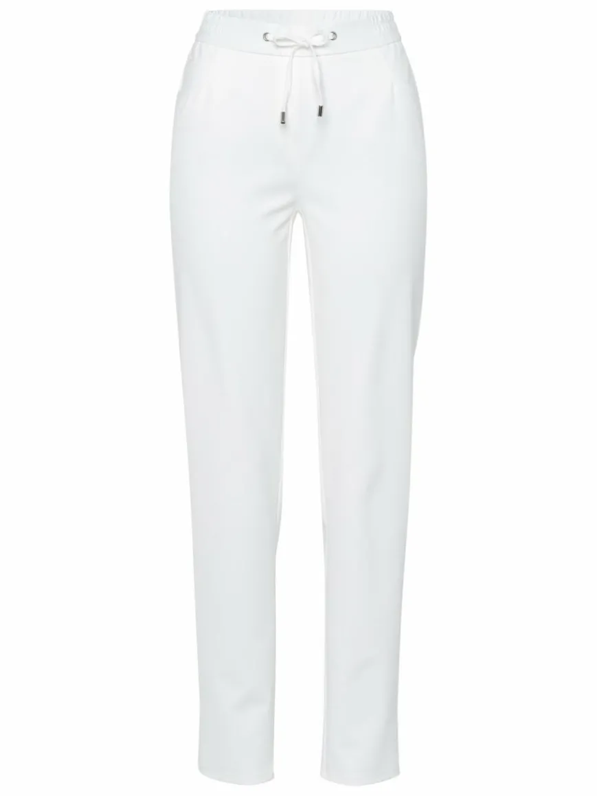 Frank Walder Hosen*Damen Jogpants ecru weiß uni
