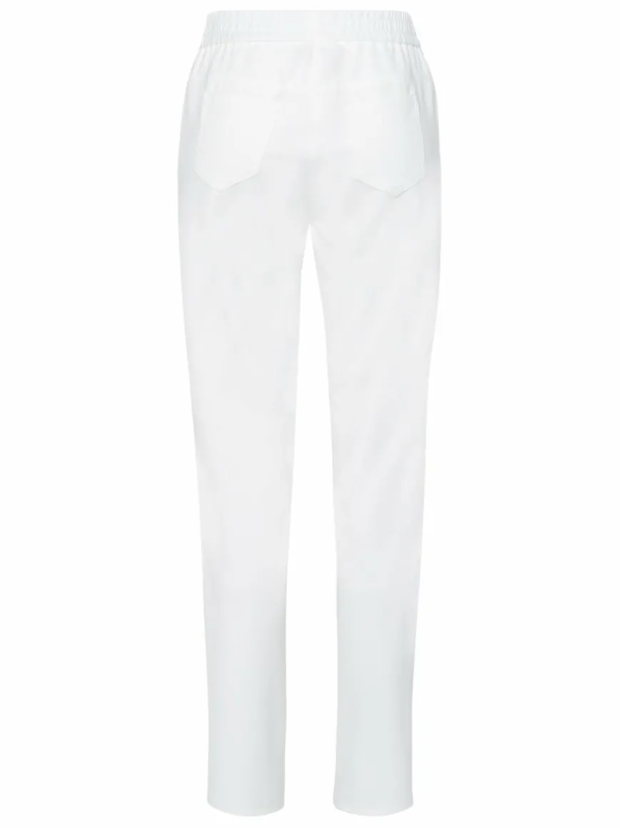 Frank Walder Hosen*Damen Jogpants ecru weiß uni