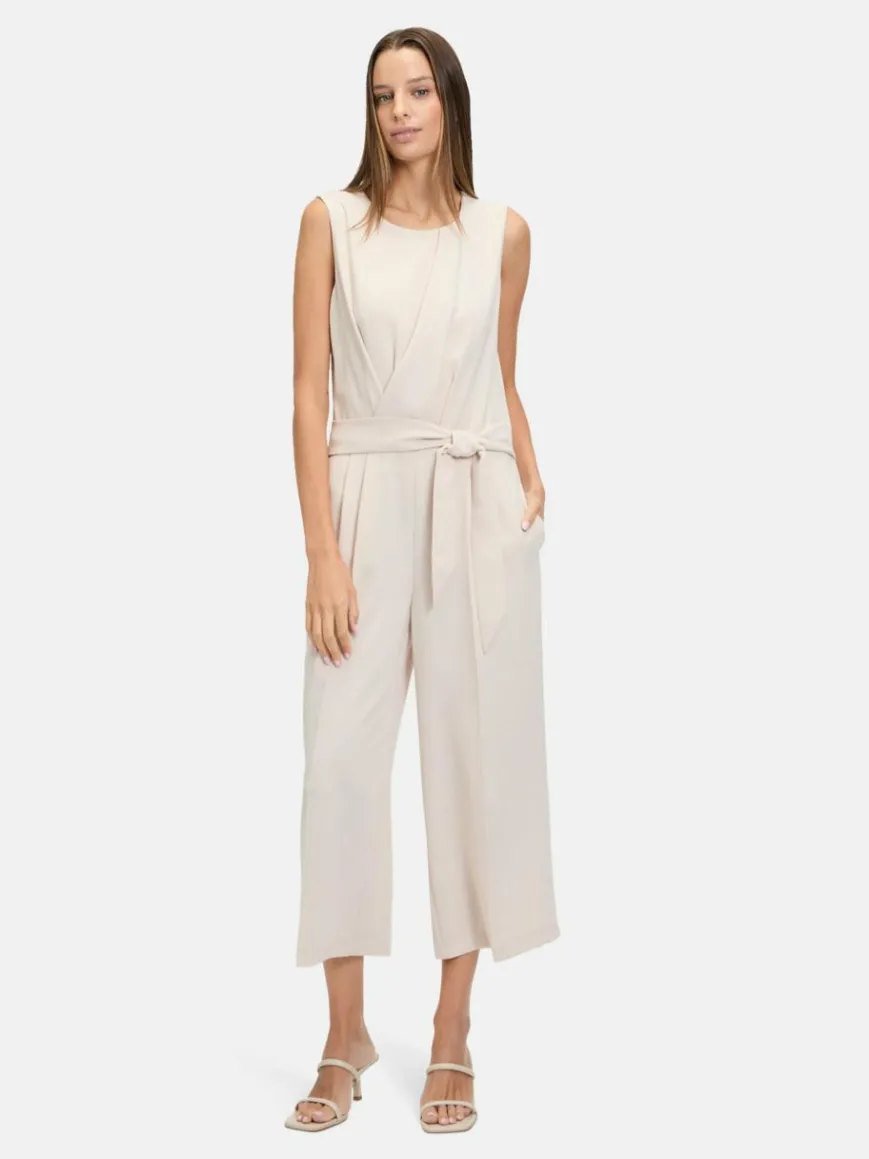 Betty & Co Hosen*Damen Jumpsuit grau beige uni
