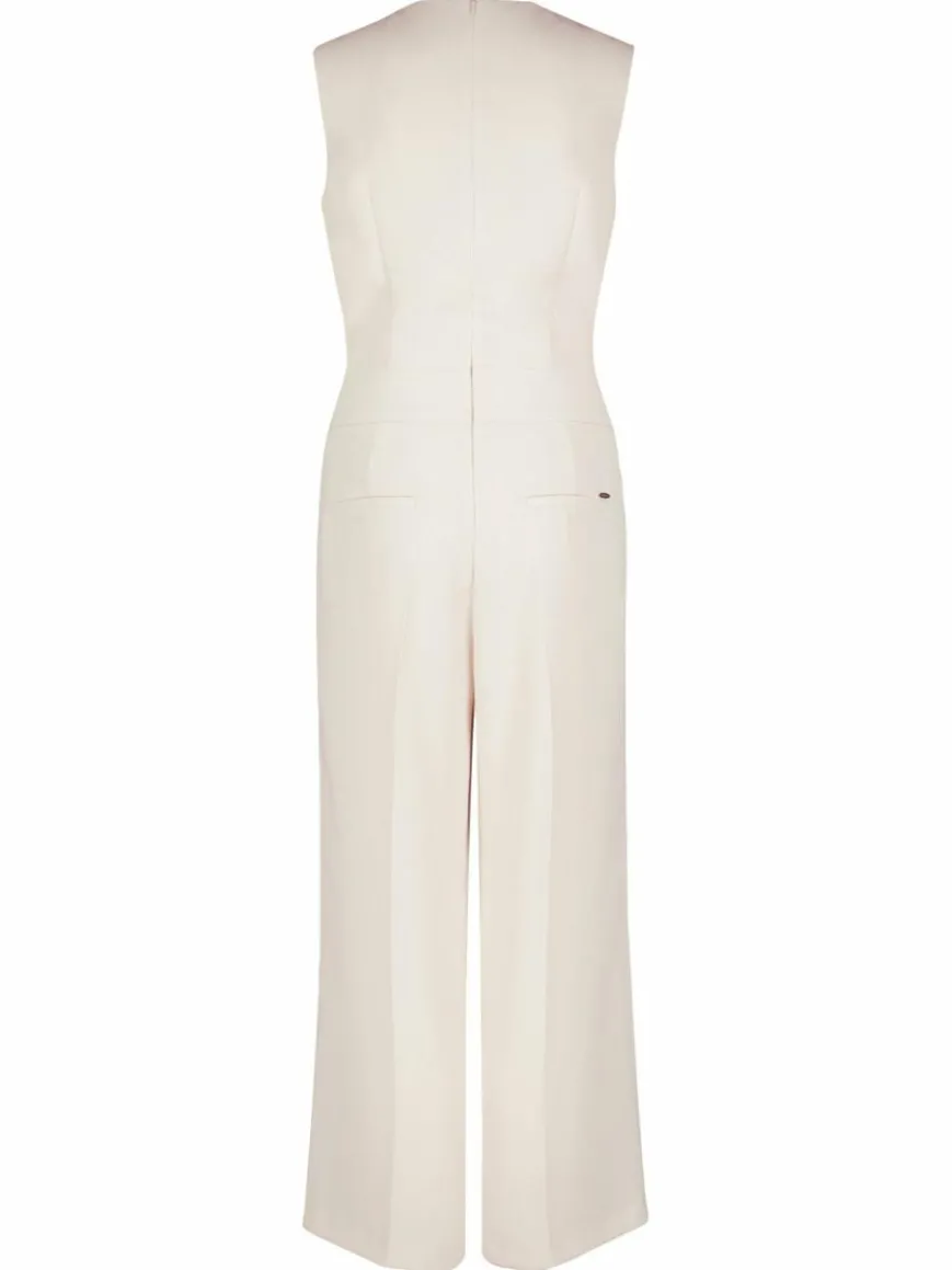 Betty & Co Hosen*Damen Jumpsuit grau beige uni