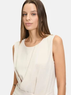 Betty & Co Hosen*Damen Jumpsuit grau beige uni