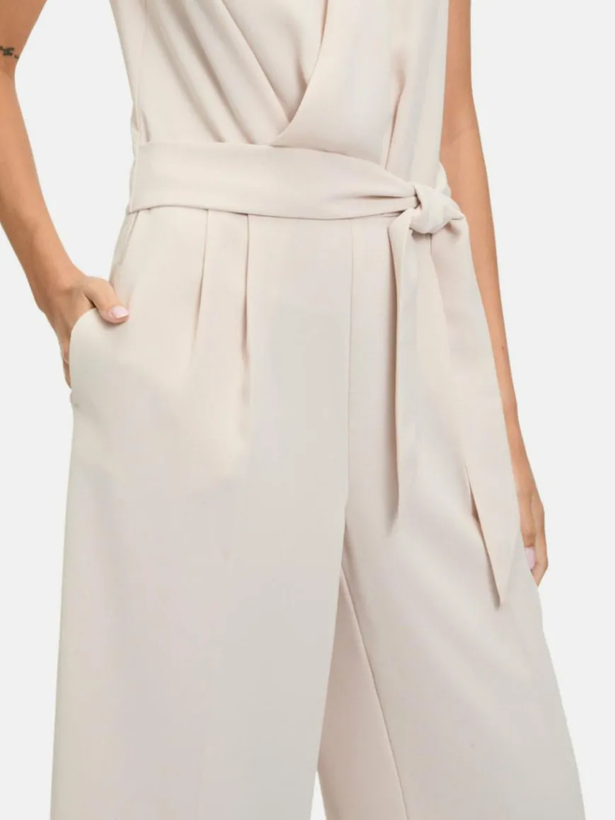 Betty & Co Hosen*Damen Jumpsuit grau beige uni