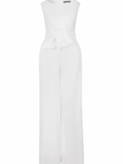 Vera Mont Hosen*Damen Jumpsuit weiß uni