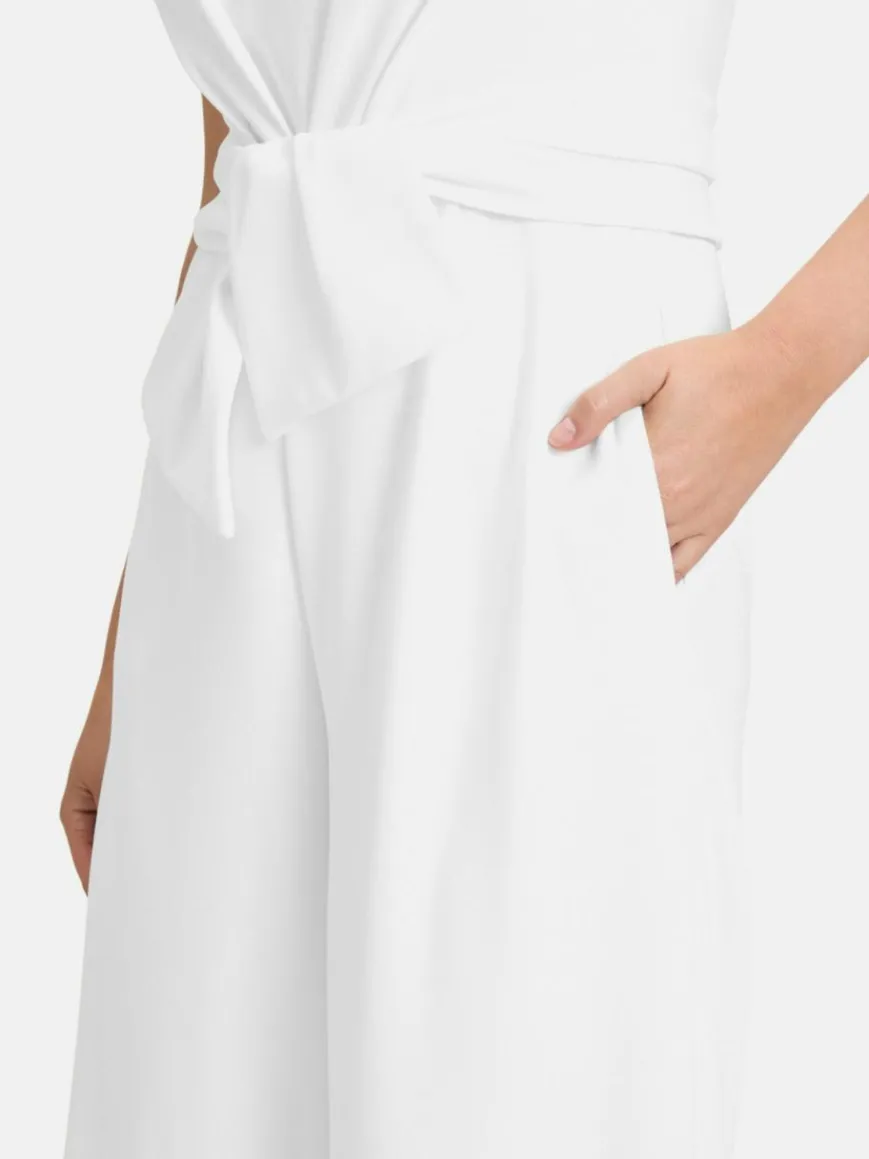 Vera Mont Hosen*Damen Jumpsuit weiß uni