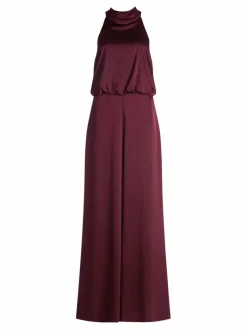 Vera Mont Hosen*Damen Jumpsuit bordeaux uni