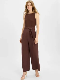 zero Hosen*Damen Jumpsuit kastanie uni