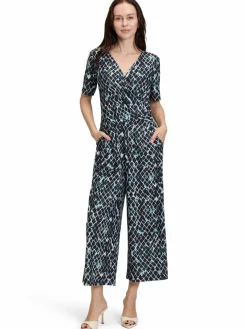 Betty & Co Hosen*Damen Jumpsuit schwarz mehrfarbig gemustert