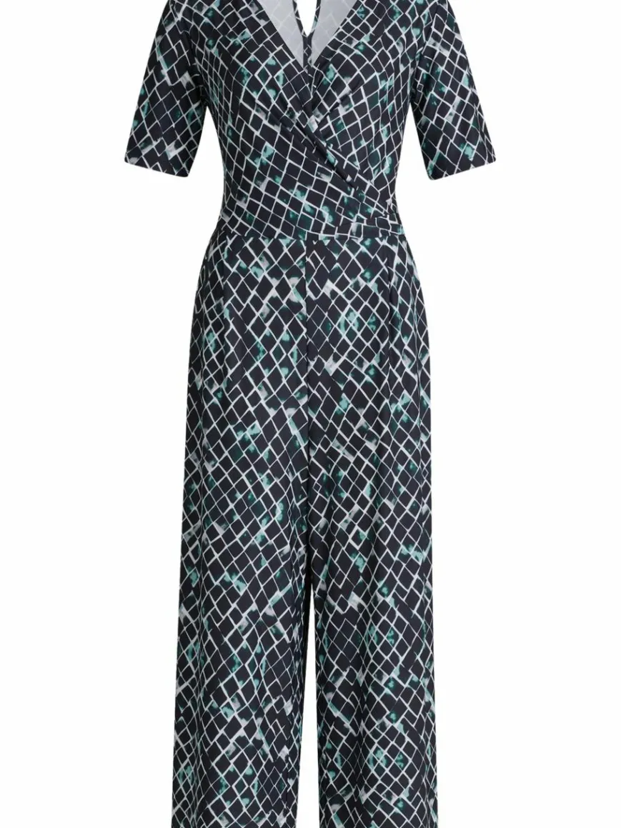 Betty & Co Hosen*Damen Jumpsuit schwarz mehrfarbig gemustert