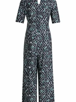 Betty & Co Hosen*Damen Jumpsuit schwarz mehrfarbig gemustert