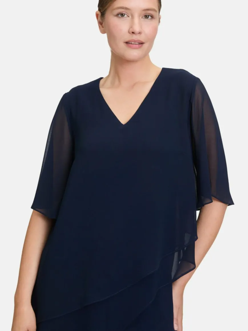 Vera Mont Hosen*Damen Jumpsuit marine blau uni