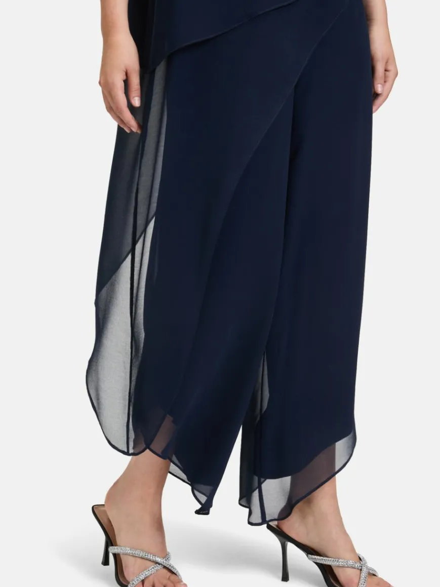 Vera Mont Hosen*Damen Jumpsuit marine blau uni