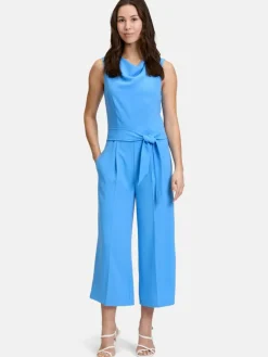 Betty & Co Hosen|Kleider*Damen Jumpsuit blau uni