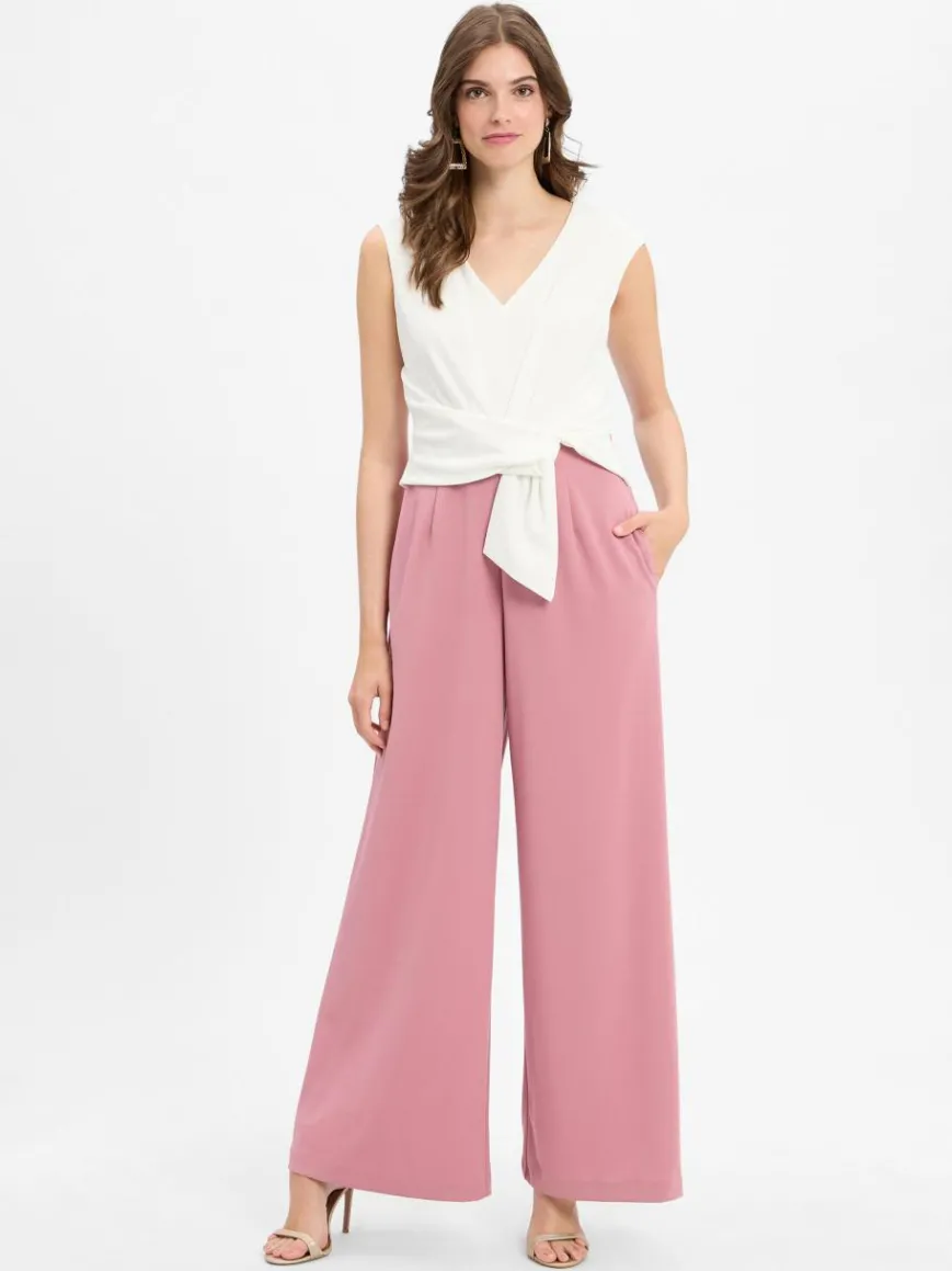 Vera Mont Hosen*Damen Jumpsuit ecru altrosa uni