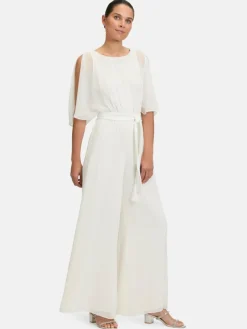 Vera Mont Hosen*Damen Jumpsuit weiß uni