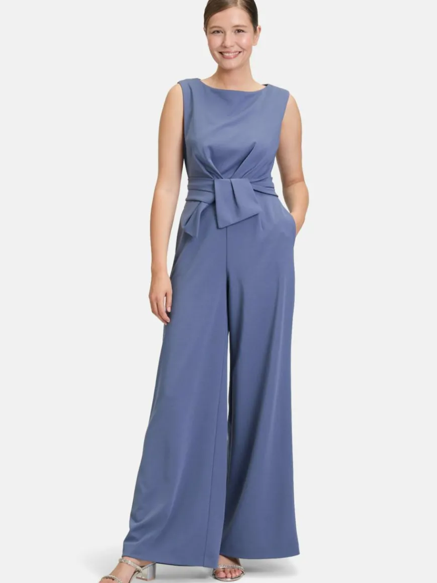 Vera Mont Hosen*Damen Jumpsuit blau uni