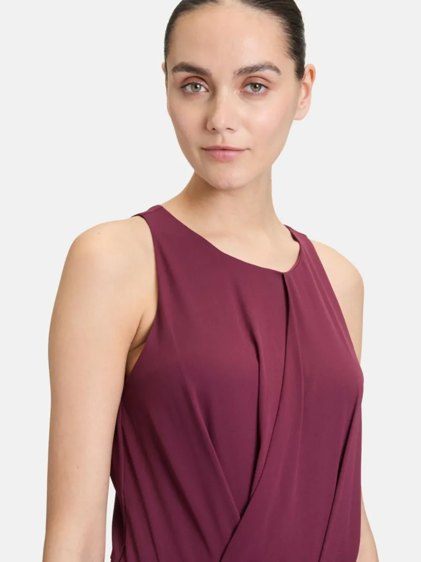 Vera Mont Hosen*Damen Jumpsuit bordeaux uni