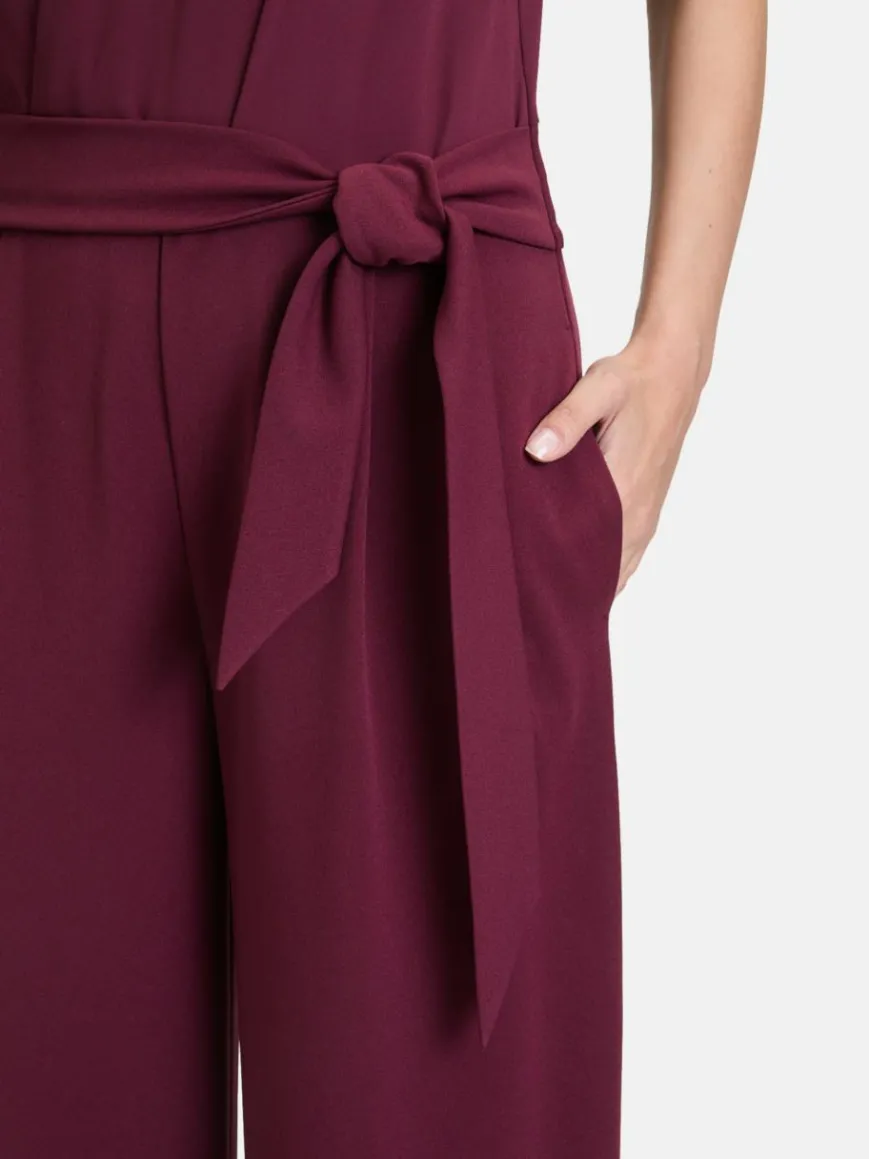Vera Mont Hosen*Damen Jumpsuit bordeaux uni
