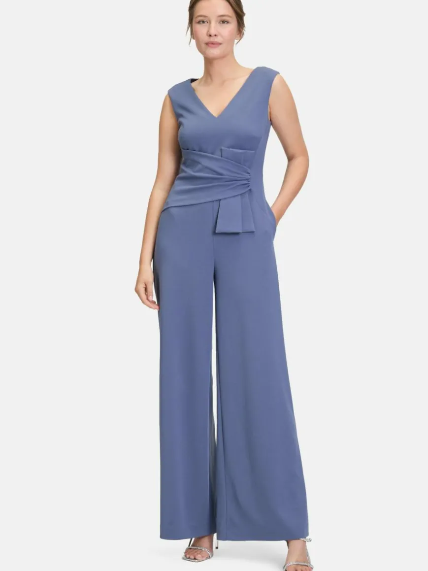 Vera Mont Hosen*Damen Jumpsuit blau uni
