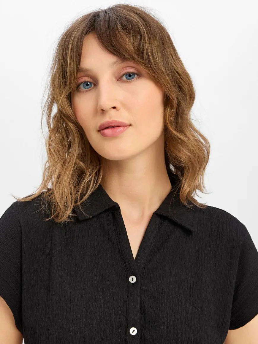 Opus Hosen*Damen Jumpsuit - Melti schwarz uni