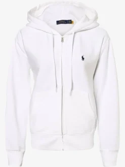Polo Ralph Lauren Sweatshirts & Sweatjacken*Damen Kapuzenjacke weiß uni