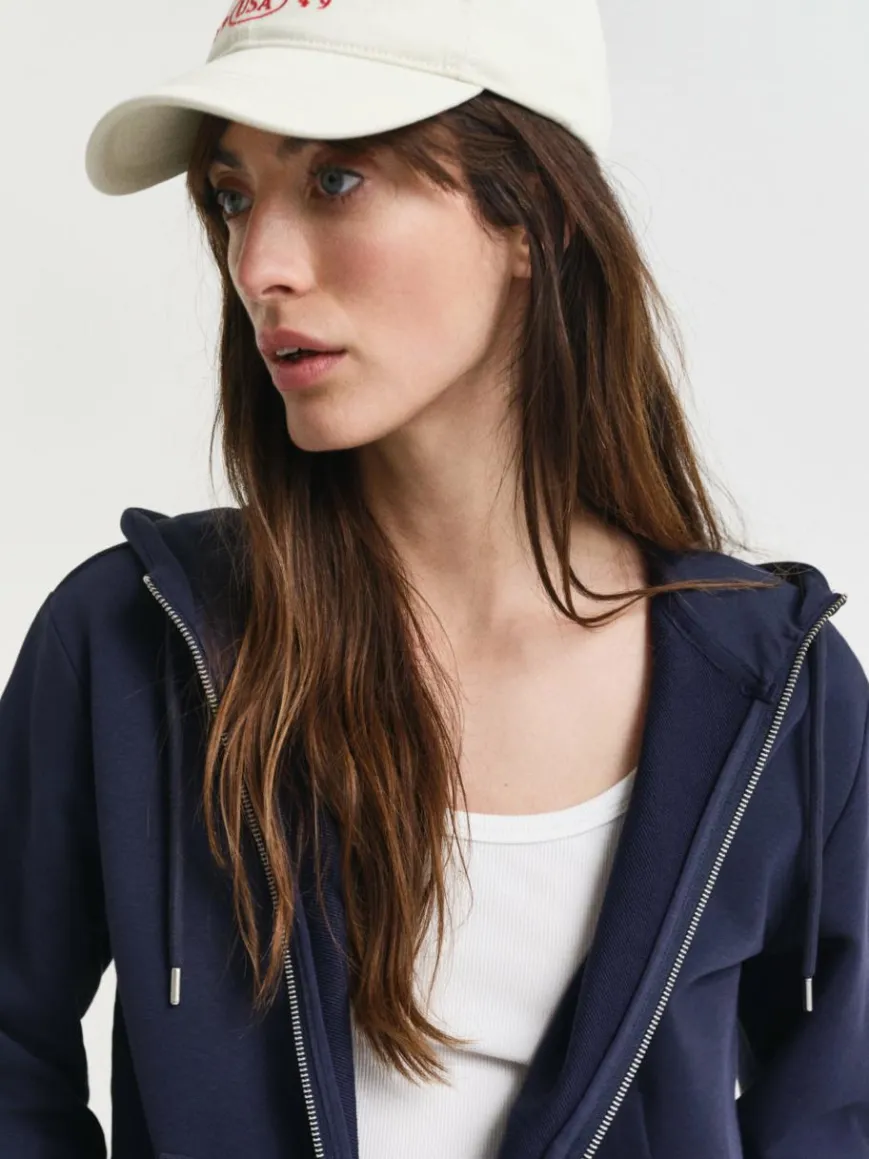 Gant Sweatshirts & Sweatjacken*Damen Kapuzenjacke marine uni